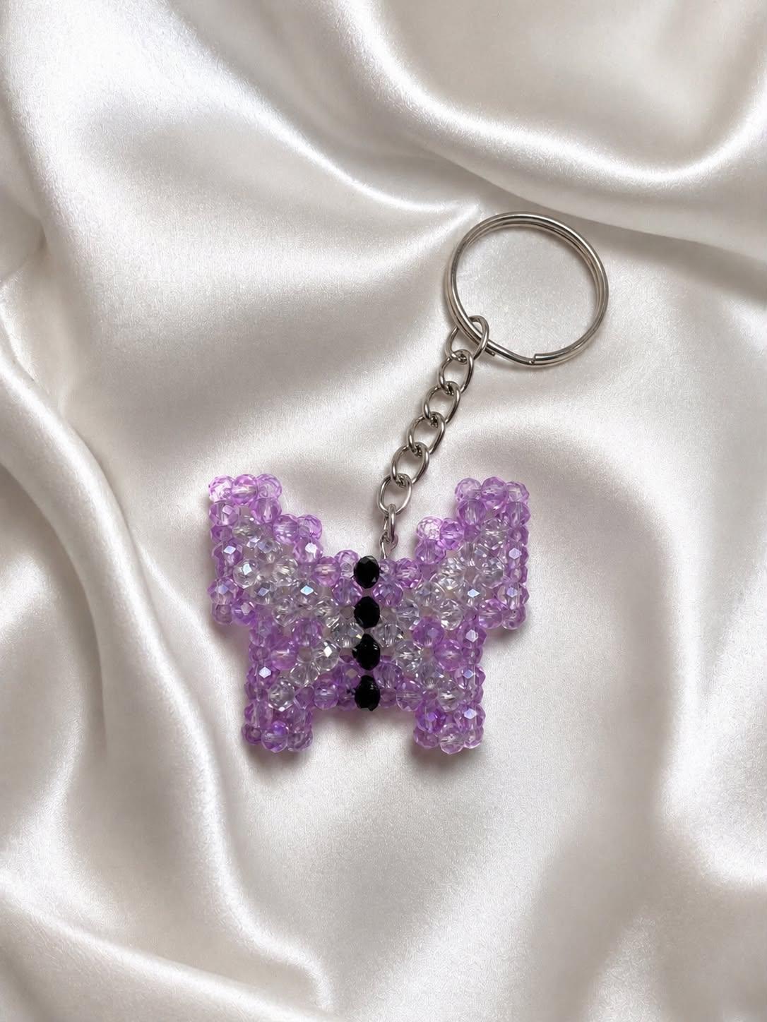 Purple Butterfly Keychain
